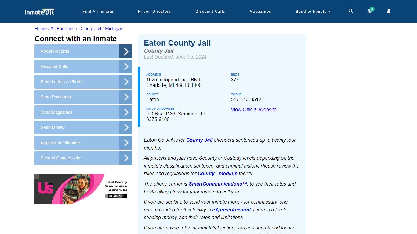 Eaton County Jail - Inmate Locator